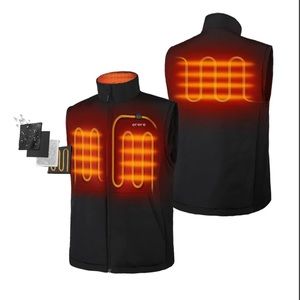 Men’s Heated Golf Vest with zippered sleeves Sz L